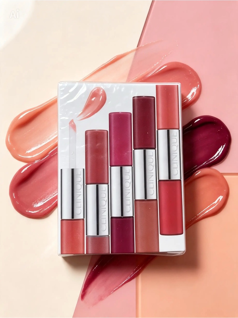 Clinique Pop splash lip gloss + hydratation (5 tubes/10 shades) BNIB sealed